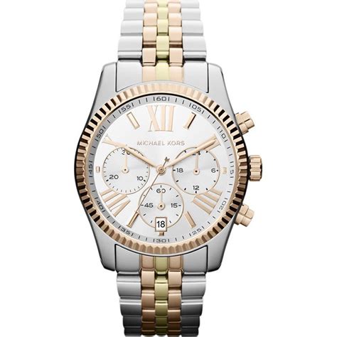 michael kors mk5735 lexington horloge|Michael Kors chronograph silver dial.